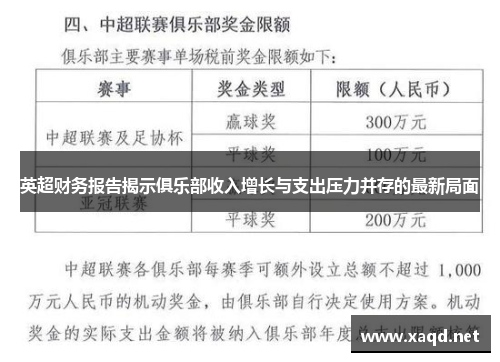 英超财务报告揭示俱乐部收入增长与支出压力并存的最新局面
